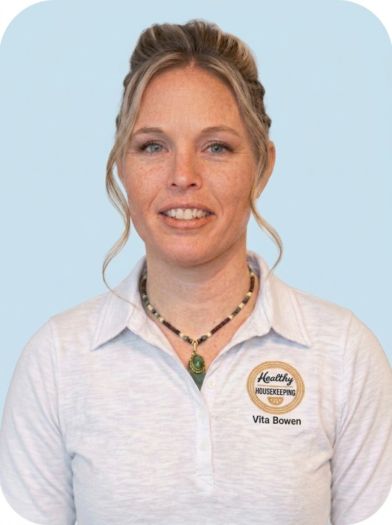 Vita Bowen, owner of Healthy Housekeeping